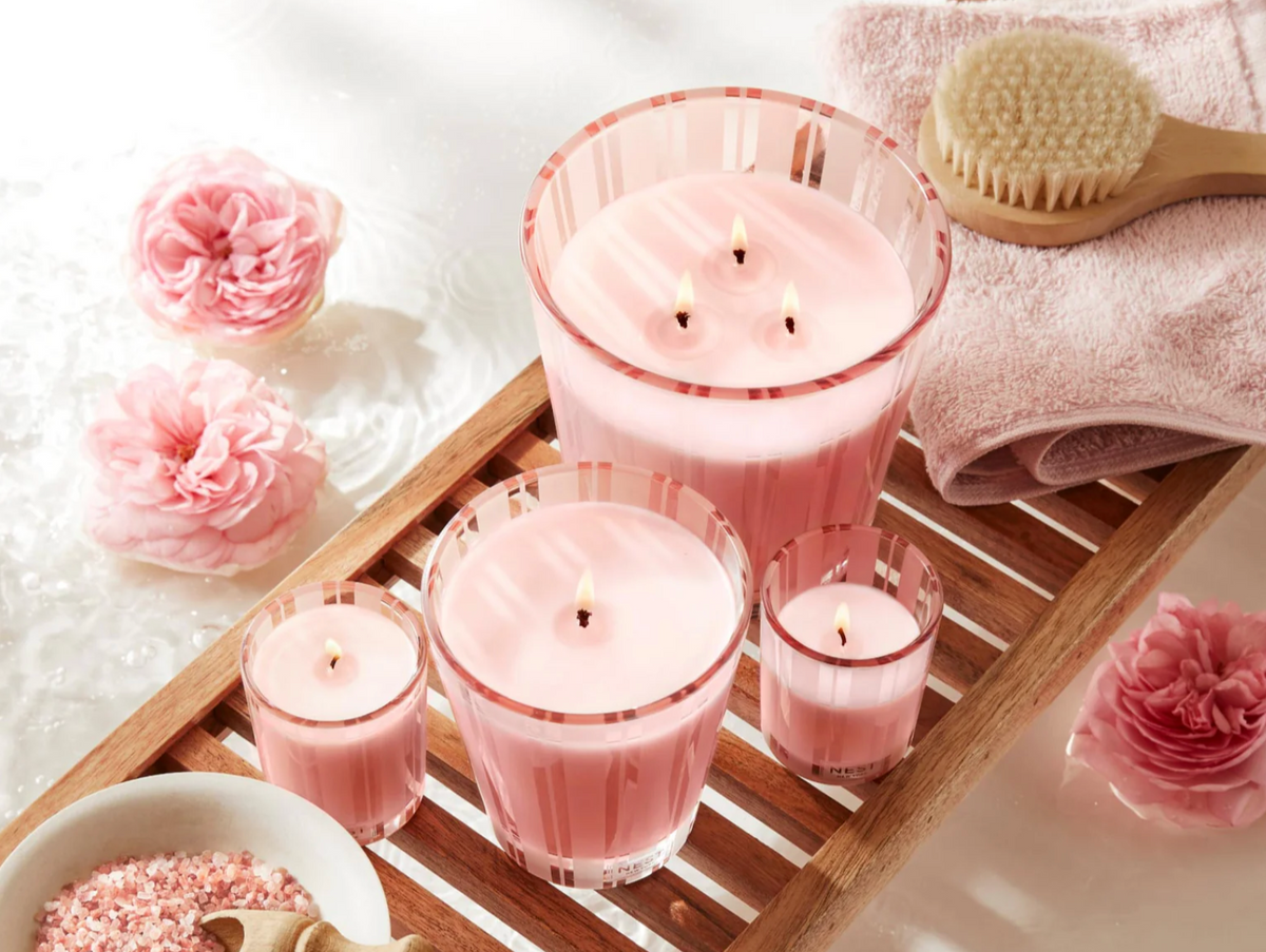 3-Wick Candle 21.2 oz HIMALAYAN SALT & ROSEWATER