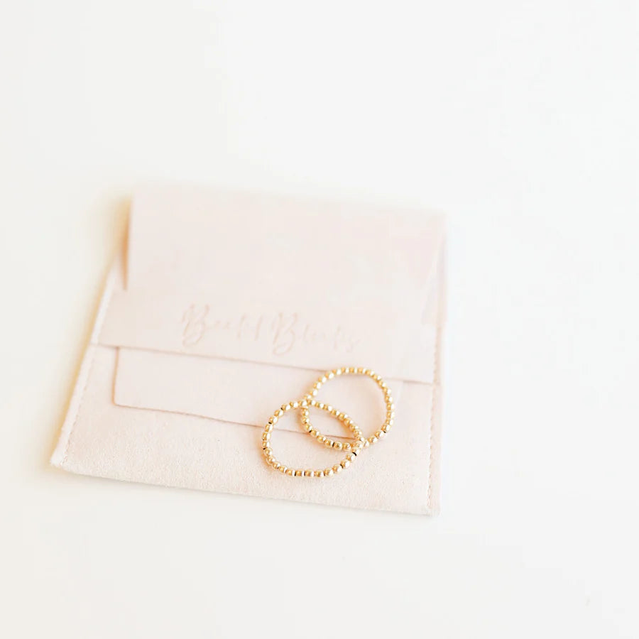 Lexi Beaded Band in Gold 7/8