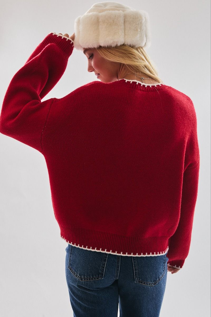 HAPPY HOLIDAYS GRAPHIC SWEATER