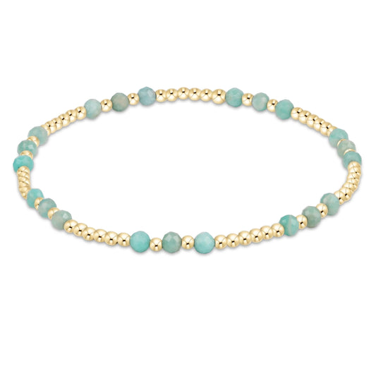 Joy Gem 3mm Bracelet - Amazonite