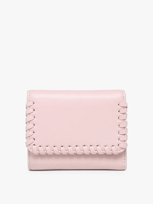WL2352 Logan Whipstitch Wallet inPINK