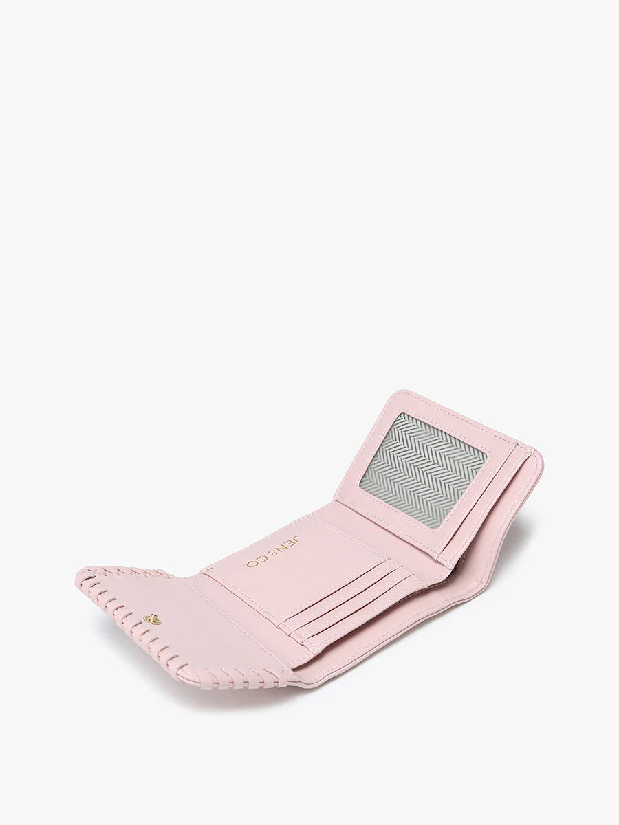WL2352 Logan Whipstitch Wallet inPINK