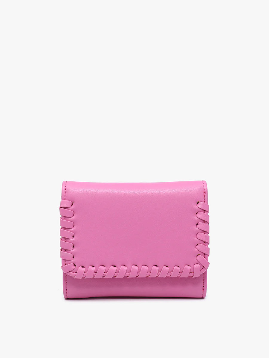 WL2352 Logan Whipstitch Wallet BUBBLEGUM