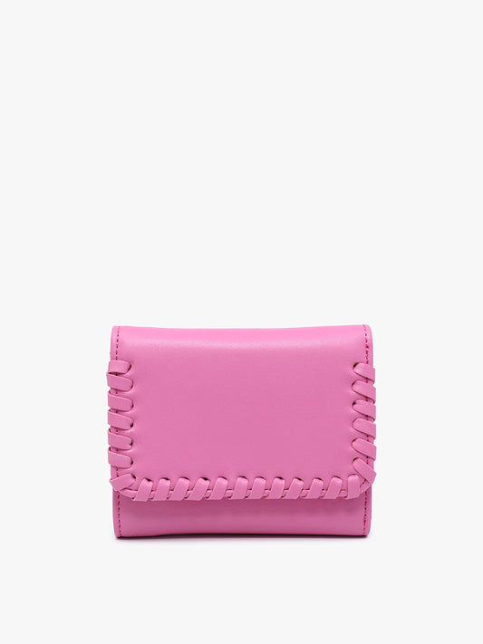 WL2352 Logan Whipstitch Wallet BUBBLEGUM