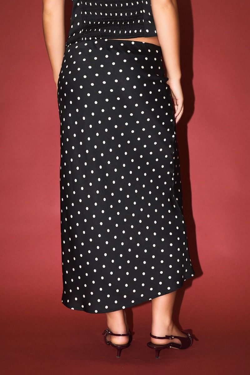POLKA DOT MAXI SKIRT