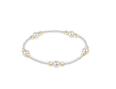 Purpose Pearl 6mm Mixed Metal Bracelet