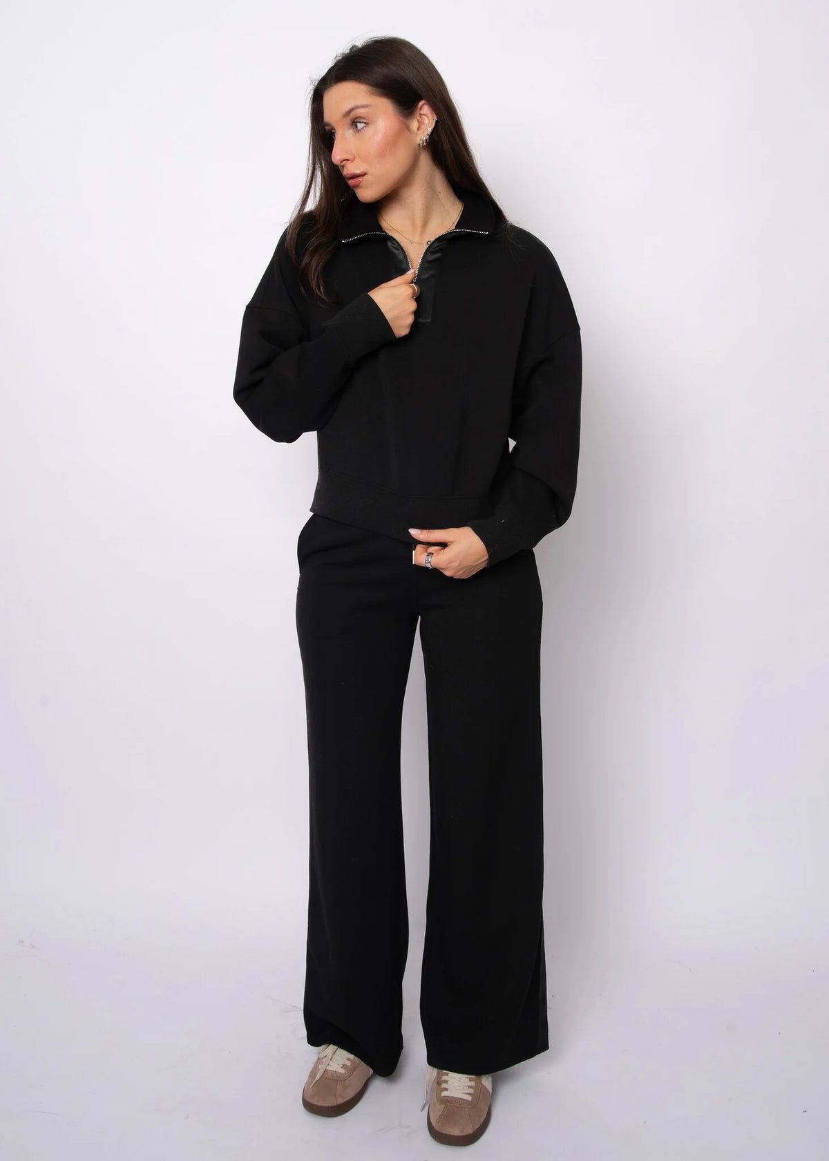 ERIKA SOFT KNIT WITH SATIN