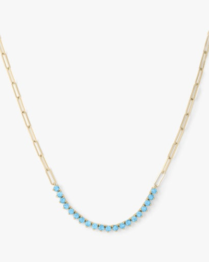 Not Your Basic Blue Opal Samantha Tennis Necklace