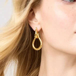 Saratoga 2­in­1 Earring Gold
