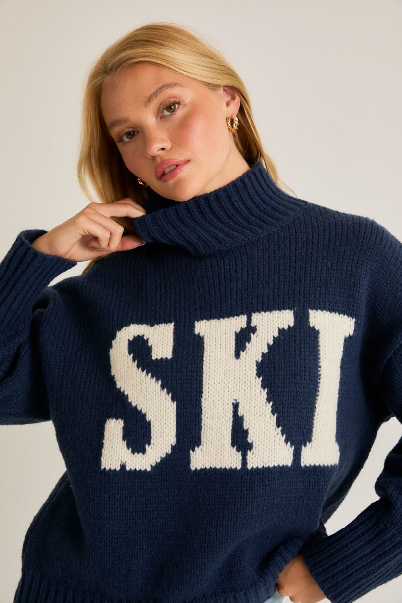 HIGH NECK OVERSIZED SWEATER