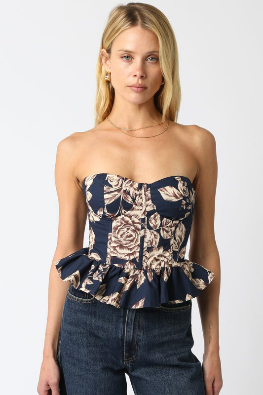 ANDREA FLORAL TUBE TOP