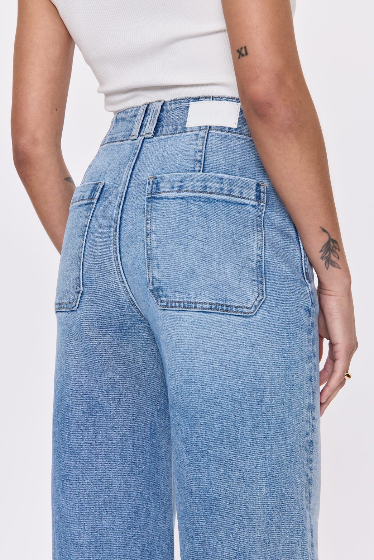 Lana Dbl Button High Rise Ultra Wide Leg