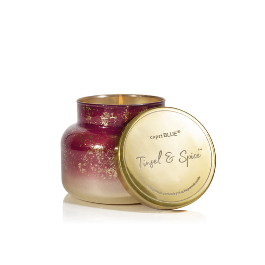 GLIMMER - TINSEL & SPICE SIGNATURE JAR, 19 oz